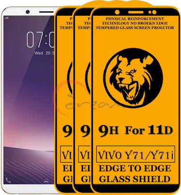 Dream Edge To Edge Tempered Glass for VIVO Y71(Pack of 3)
