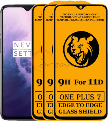 11D Edge To Edge Tempered Glass for One Plus 7(Pack of 2)