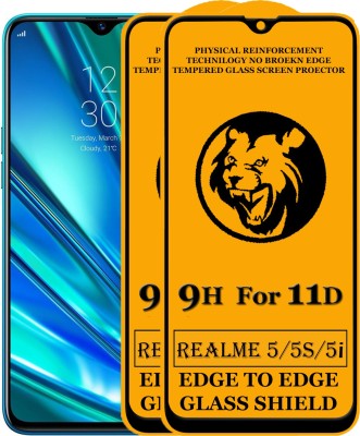 Dream Edge To Edge Tempered Glass for Realme 5i(Pack of 2)