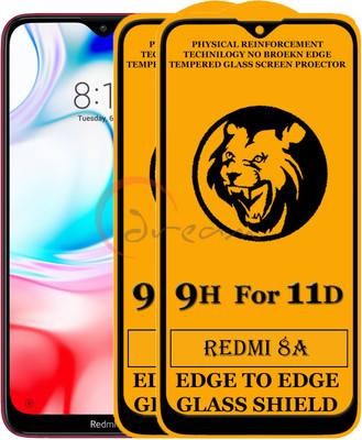 SoftTech Edge To Edge Tempered Glass for Redmi 8a(Pack of 2)