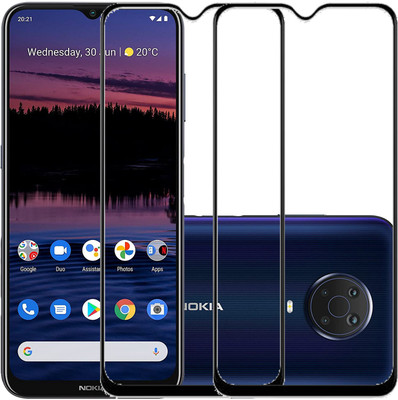 ECMERED Edge To Edge Tempered Glass for NOKIA G20, NOKIA G20 SMARTPHONE(Pack of 2)