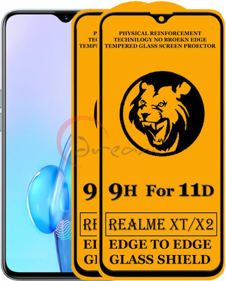 Dream Edge To Edge Tempered Glass for Realme X2(Pack of 2)