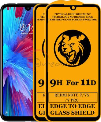 Dream Edge To Edge Tempered Glass for Redmi Note 7(Pack of 2)