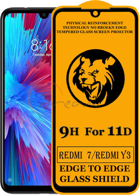 SoftTech Edge To Edge Tempered Glass for Redmi Y3(Pack of 2)