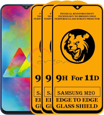 Dream Edge To Edge Tempered Glass for Samsung Galaxy M20(Pack of 3)