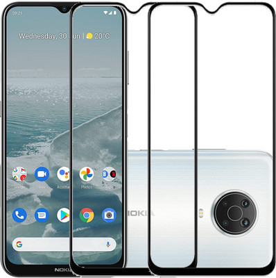 ECMERED Edge To Edge Tempered Glass for NOKIA G20, NOKIA G20(Pack of 2)