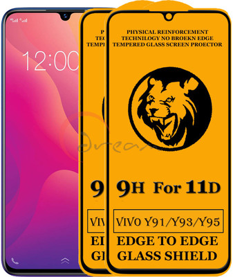 Dream Edge To Edge Tempered Glass for Vivo Y91(Pack of 2)