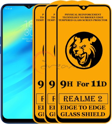 Dream Edge To Edge Tempered Glass for Realme 2(Pack of 3)