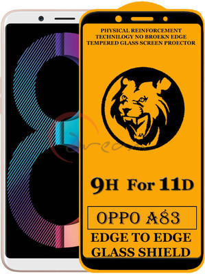 Dream Edge To Edge Tempered Glass for Oppo A83(Pack of 1)