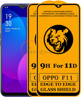 Dream Edge To Edge Tempered Glass for Oppo F11(Pack of 2)