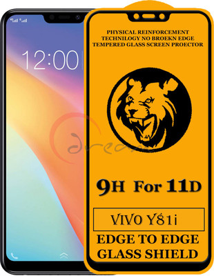 11D Edge To Edge Tempered Glass for Vivo Y81i(Pack of 2)