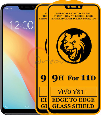 11D Edge To Edge Tempered Glass for Vivo Y81i(Pack of 2)