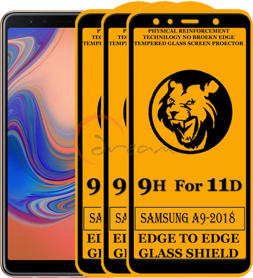 11D Edge To Edge Tempered Glass for Samsung Galaxy A9 2018(Pack of 2)