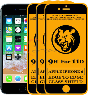 Dream Edge To Edge Tempered Glass for Apple iPhone 6(Pack of 3)