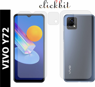 Clickbit Front and Back Tempered Glass for VIVO Y72(Pack of 3)
