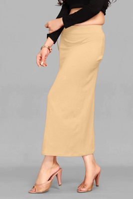 SHAYONAM FASHION FK Chiku Skut L Lycra Blend Petticoat(L)