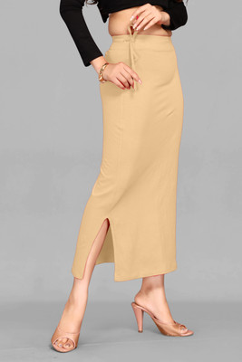 DRESQUE STORE Nylon Blend Saree Shapewear With Drawstring Biege (S) Polyester Petticoat(S)