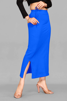 DRESQUE STORE Nylon Blend Saree Shapewear With Drawstring Light Blue (S) Polyester Petticoat(S)