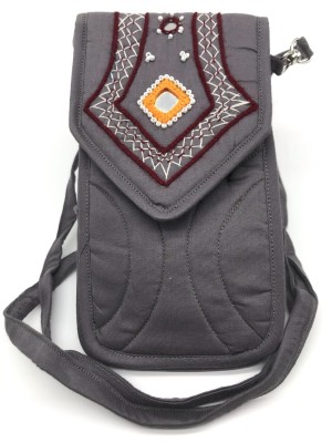 SriShopify Handicrafts Grey Sling Bag Women Sling Bag Banjara Traditional Passport Bag Latest Design Cross body Stylish clutches/Handbag/Chained/Shoulder Bag Side bag college office for Girls and Women handmade Pouch(Original Mirrors, Beads and Thread Work Handcraft Purse, Maroon)