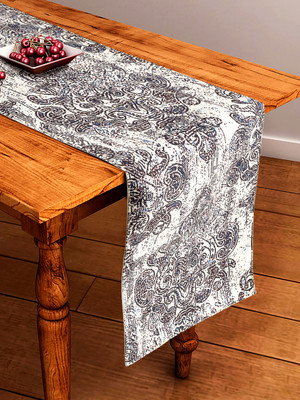 BELLA TRUE Black 182 cm Table Runner(Cotton)