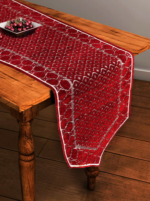 BELLA TRUE Maroon 182 cm Table Runner(Cotton)