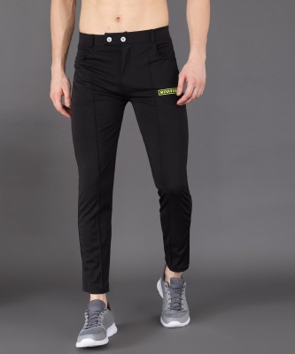 ModHub Slim Fit Men Black Trousers