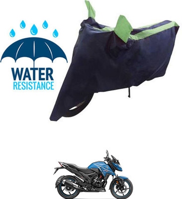 RONISH Waterproof Two Wheeler Cover for Honda(X-Blade, Black, Green)