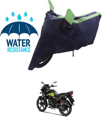 RONISH Waterproof Two Wheeler Cover for Honda(SP 125, Black, Green)