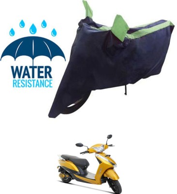 RONISH Waterproof Two Wheeler Cover for Ampere(Magnus, Black, Green)