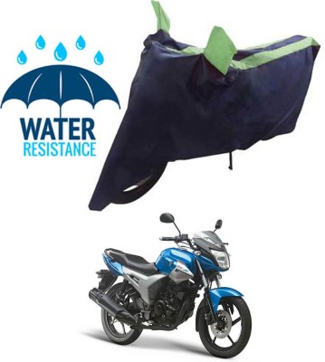 RONISH Waterproof Two Wheeler Cover for Yamaha(SZ R, Black, Green)