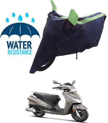 RONISH Waterproof Two Wheeler Cover for Hero(Destini 125, Black, Green)