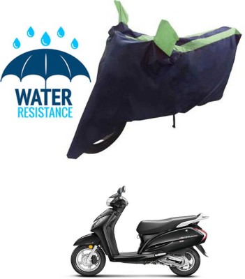 RONISH Waterproof Two Wheeler Cover for Honda(Activa 125, Black, Green)