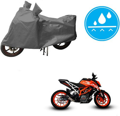 Atulit enterprises Waterproof Two Wheeler Cover for KTM(Duke 390, Grey)