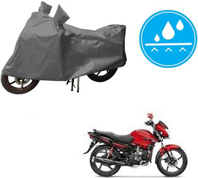 HYBRIDS COLLECTION Waterproof Two Wheeler Cover for Hero(Glamour FI, Grey)