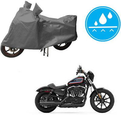 HYBRIDS COLLECTION Waterproof Two Wheeler Cover for Harley Davidson(XL 1200, Grey)
