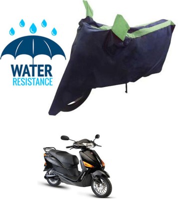 RONISH Waterproof Two Wheeler Cover for Hero(Electric Optima, Black, Green)