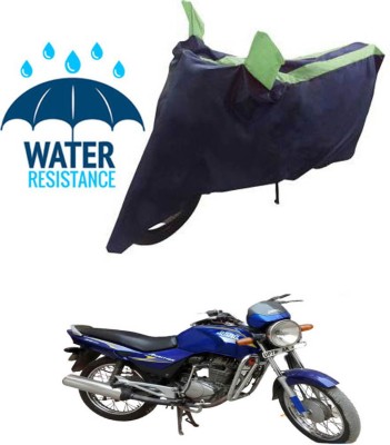 RONISH Waterproof Two Wheeler Cover for Hero(Ambition, Black, Green)