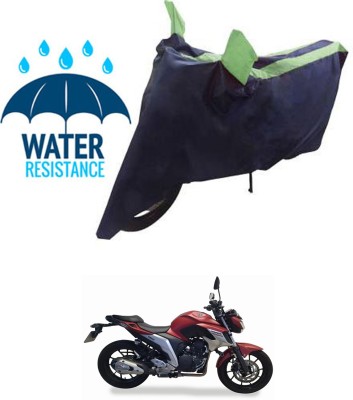 RONISH Waterproof Two Wheeler Cover for Yamaha(Fazer 25, Black, Green)