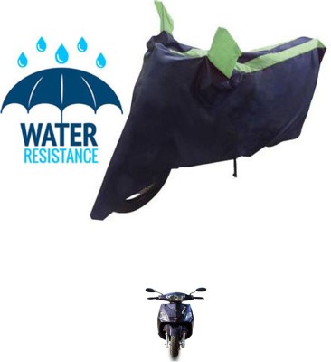 RONISH Waterproof Two Wheeler Cover for Hero(Electric NYX, Black, Green)