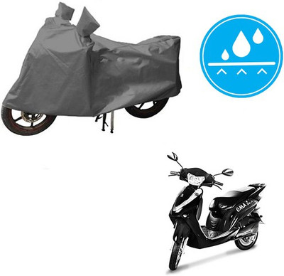THE REAL ARV Waterproof Two Wheeler Cover for Lohia(Oma Star, Grey)