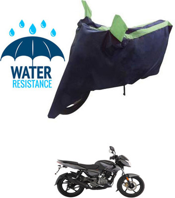 RONISH Waterproof Two Wheeler Cover for Bajaj(Pulsar 125, Black, Green)