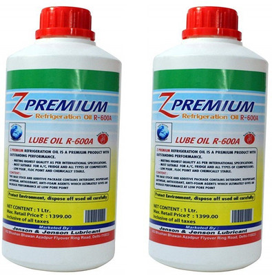 Z Premium 899200919811 Z Premium Refrigeration Oil R 600A - 1 litre - (2 pc) Coolant(2 L, Pack of 2)