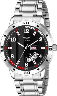 VIKINGS VK-GR-1102-BLK-CHN-DD CALENDAR WATCH Analog Watch  - For Men