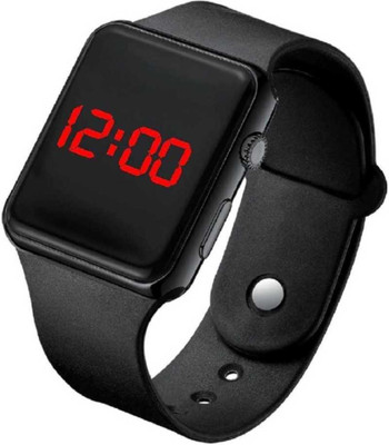 Pivot Square Dial Full Black Led Watch For Boys Digital Watch  - For Men