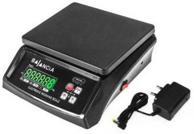 Tenant ® Balancia Mini Nano 30kg Electric Compact Scale With LED Display, Dual Display Platform Size- 170 x 210mm Weighing Scale (Black) Weighing Scale(Black)