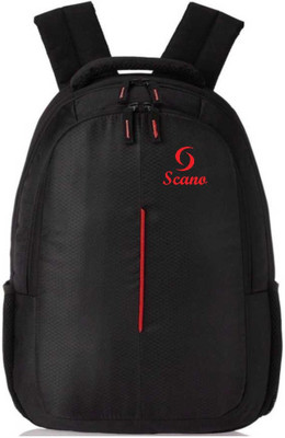 SCANO 15.6 inch Expandable Laptop Backpack(Black, Red)