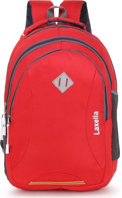 LAXELLA Latest 2021 Trendy Casaul Laptop Backpack For School/Office/Travel Light Weight Suitable For Men & Women 25 L 25 L Laptop Backpack(Red)