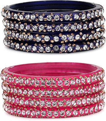 1st Time Glass Bangle Set(Pack of 8)