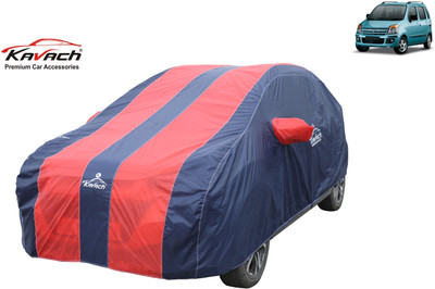 Kavach Car Cover For Maruti Suzuki Wagon R 1.1L 16V (With Mirror Pockets)(Red, For 2020 Models)