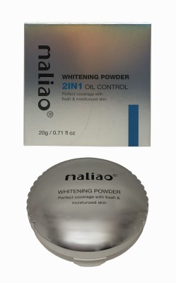 maliao Whitening Power 2 in 1 Oil Control Double  Compact(White Ivory, 20 g)